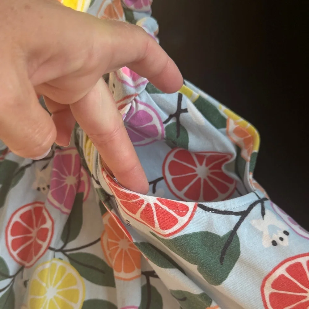 Hanna Andersson Colorful Fruit Print Dress - Picture 4 of 4